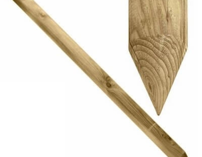 Stützpfahl mit Erdspieß Durchmesser 6cm - Höhe 250cm