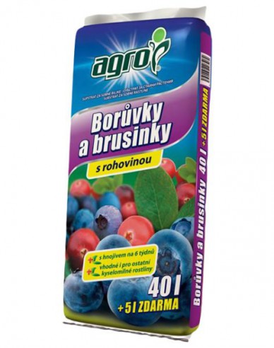 AGRO Substrat für Heidelbeeren und Preiselbeeren 40l + 5l gratis