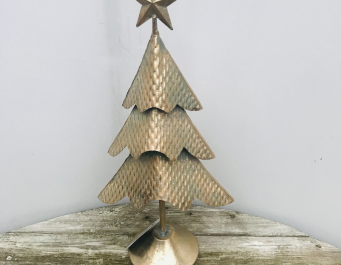 Dekorativer goldener Metallbaum 47cm