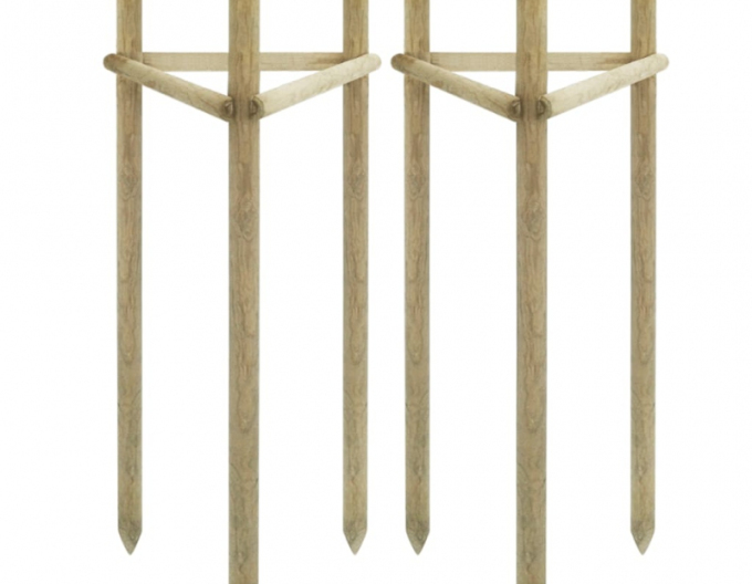 Stützpfahl mit Erdspieß Durchmesser 6cm - Höhe 250cm