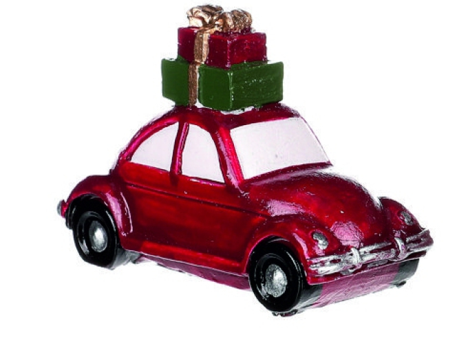 Weihnachtsdekoration Auto mit Geschenk