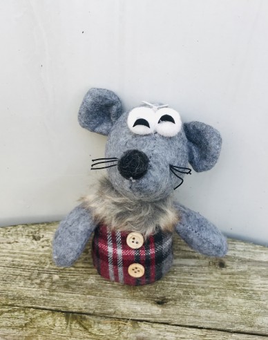 Plüsch-Maus-Figur 13cm