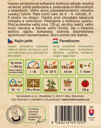 Stabtomate Balkán F1
