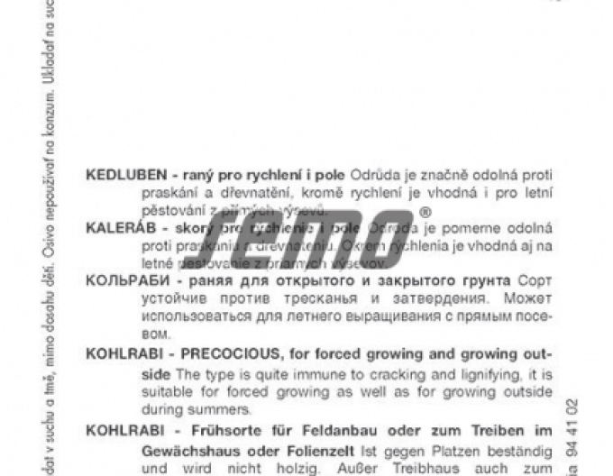 Semo Kohlrabi Blankyt