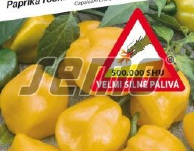 Saatgut Einjährige Paprikaschoten Habanero Lemon.