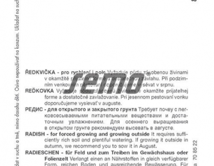 Semo Radieschen rot-weiß Duo