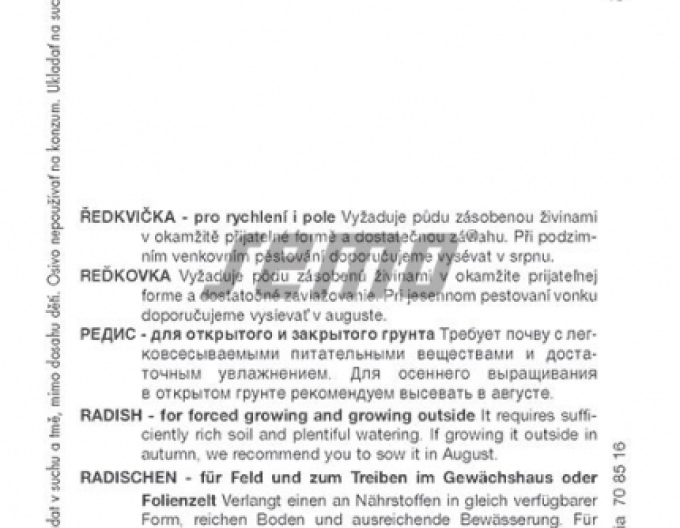 Semo Radieschen Slavia