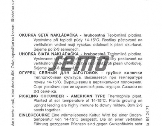 Semo Einlegegurke Bohemia F1