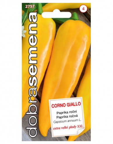 Dobrá semená Paprika  Corno Giallo