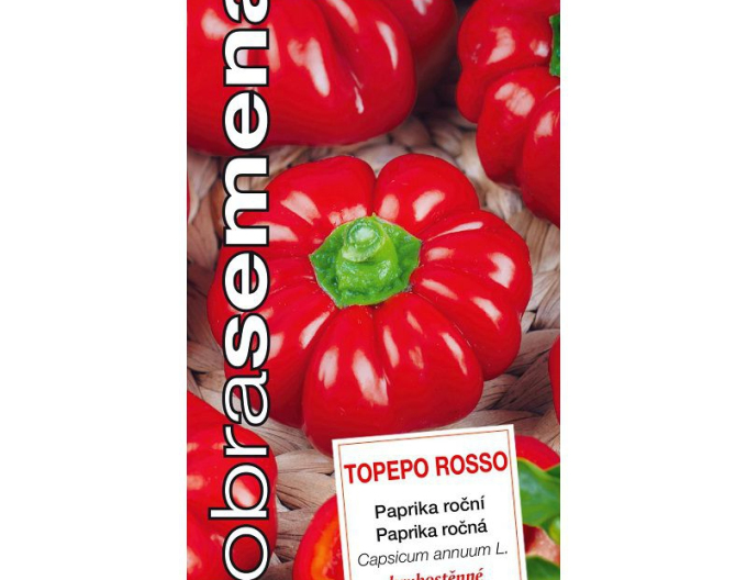Dobrá semená Paprika Topepo Rosso