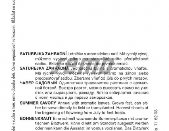 Sema Saturejka Garten