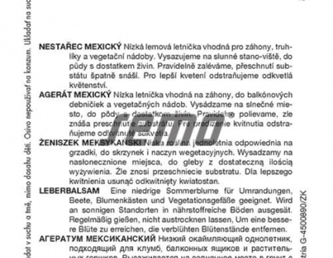 Saatgut Agerat niedrig Mix