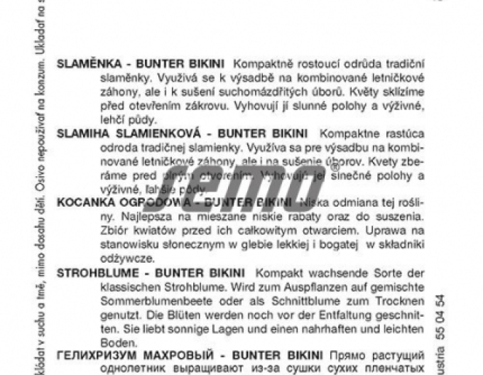Semo Stroh niedrig Bunter Bikini Blend