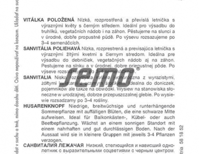 Saatgut Sanvitalia Gelb