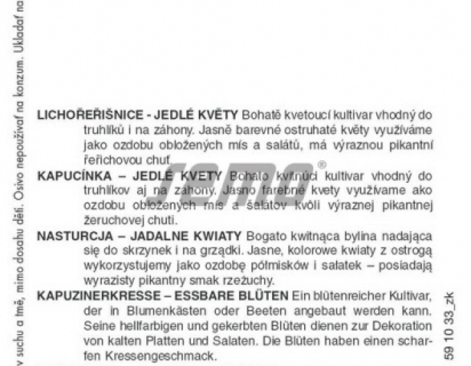 Semo Kapuzinerkresse Essbare Blüten