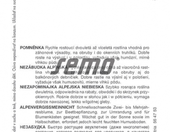 Semo Nezábudka blau