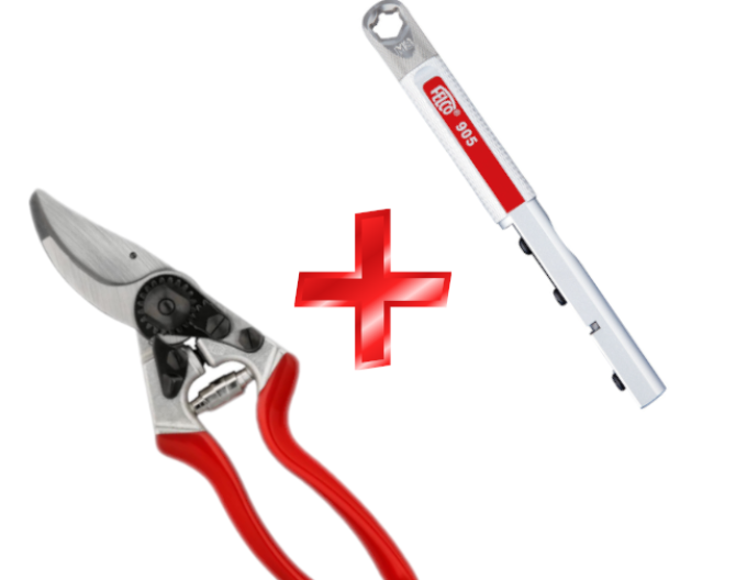 FELCO 8 Scheren + FELCO 905 - Schärfgerät