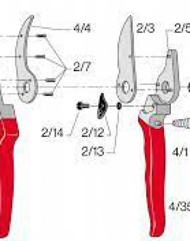 Felco 4/4 (Felco 4) Gegenklinge mit Nieten