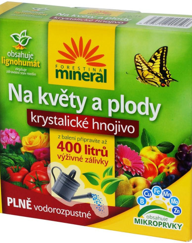 FORESTINA Mineralischer kristalliner Dünger für Blumen und Früchte 400 g