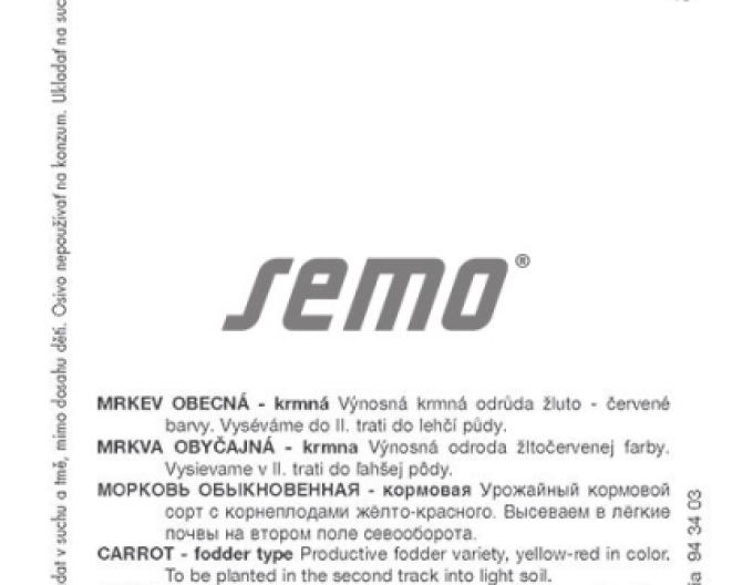 Semo Karotte Taborská Žltá