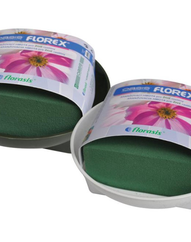 OASIS Schale mit Masse - weiß, Ø 15,5 cm