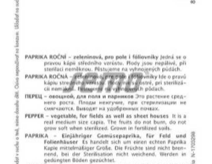 Semo Paprika  Radmila F1