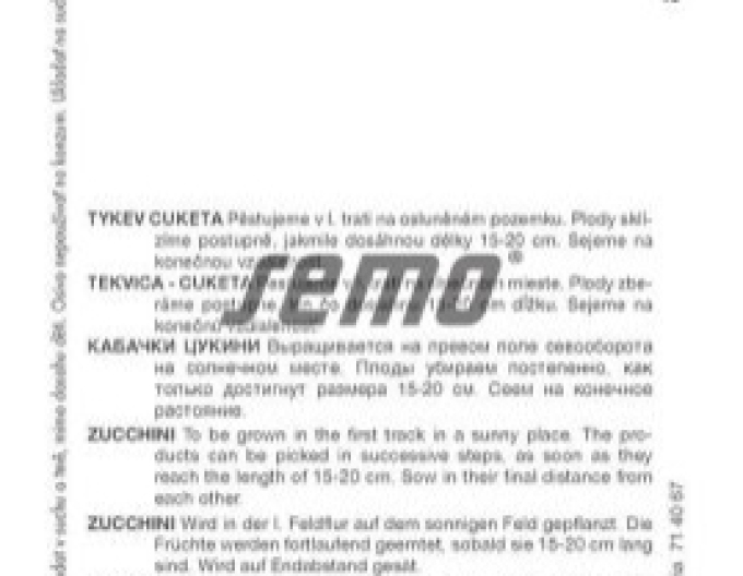 Semo Zucchini Startgreen F1
