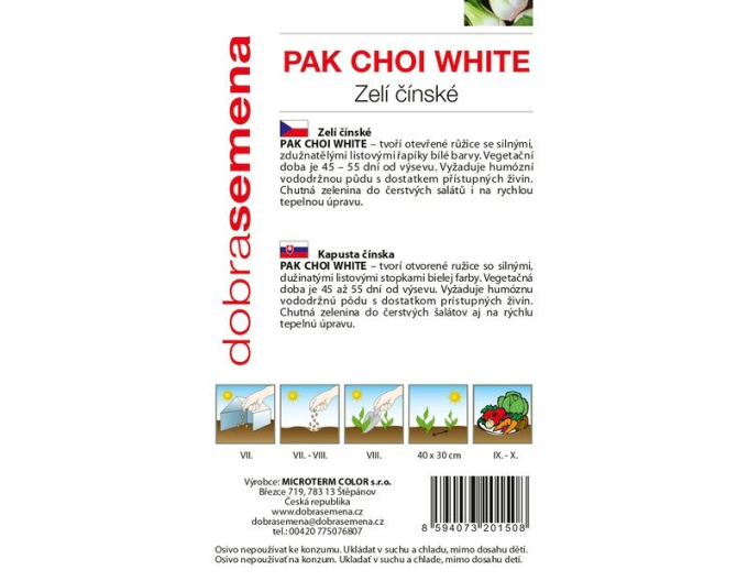Dobrá semená Chinakohl Pak Choi White