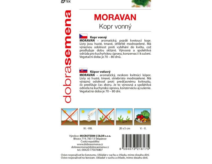 Dobrá semená Dill  Moravan