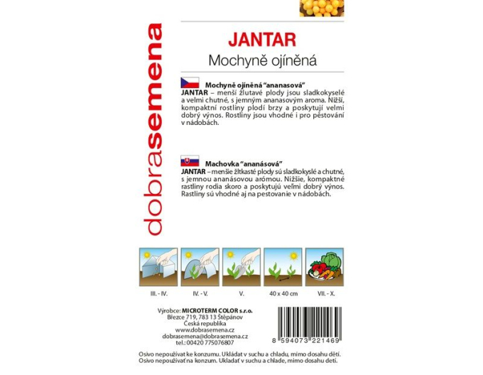 Dobrá semená Tomatillo  Amber
