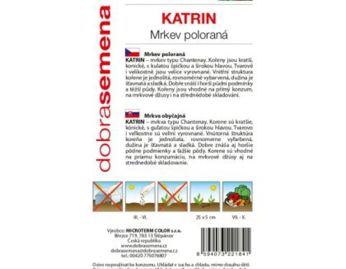 Dobrá semená Karotte Katrin