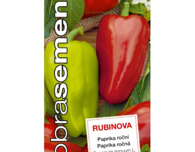 Dobrá semená Paprika Rubinova