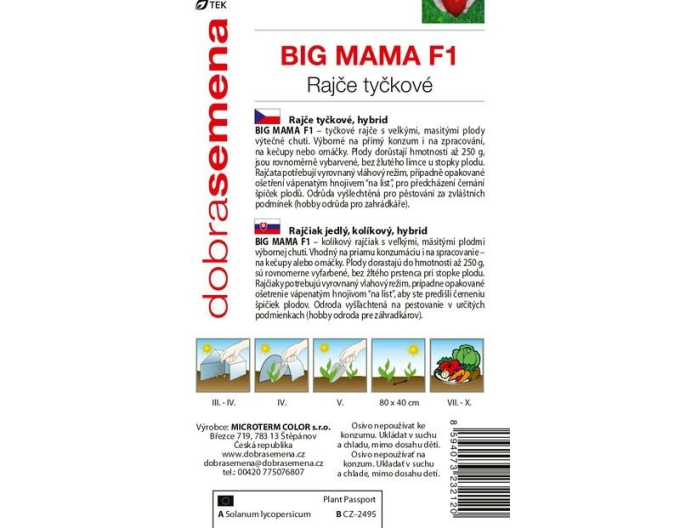 Dobrá semená Stabtomate Big Mama