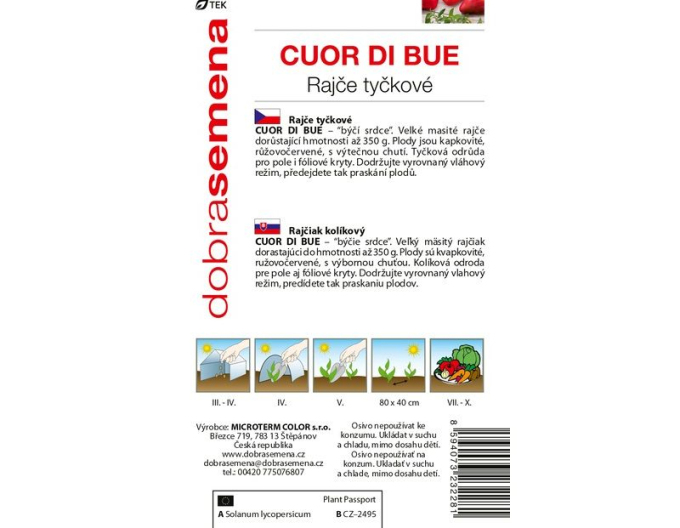 Dobrá semená Stabtomate Cuor Di Bue