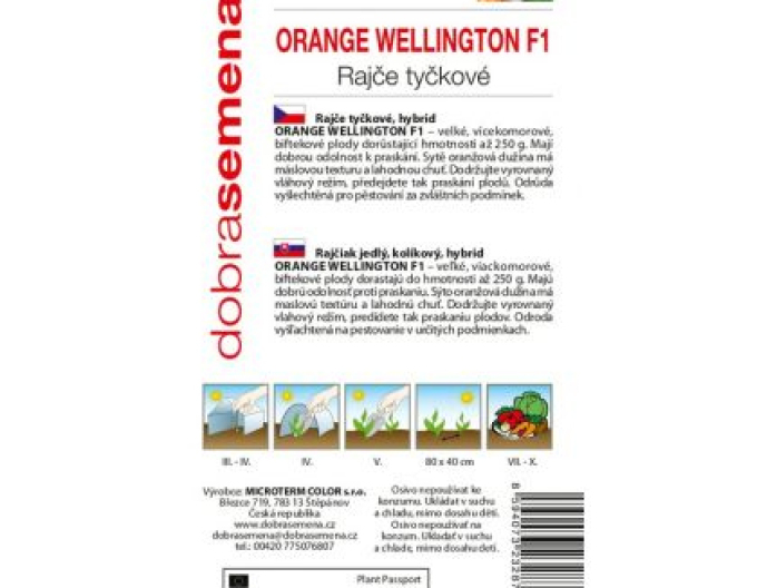 Dobrá semená Stabtomate Orange Wellington F1