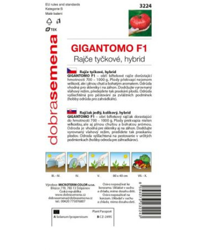 Dobrá semená Stabtomate Gigantomo F1