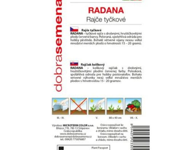 Dobrá semená Stabtomate Radana