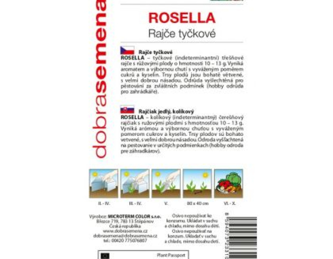 Dobrá semená Stabtomate Rosella