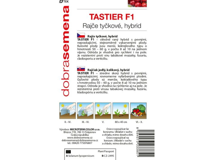 Dobrá semená Stabtomate Tastier F1