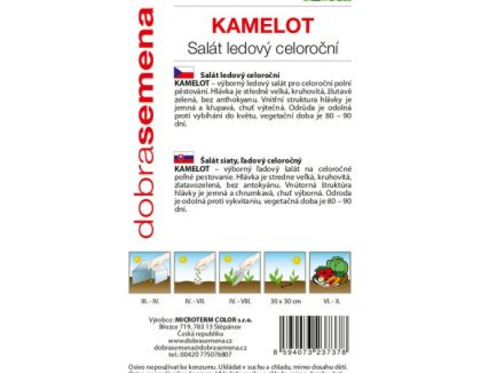 Dobrá semená Kopfsalat Camelot