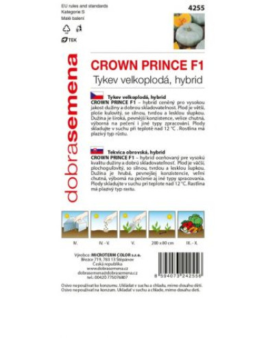 Dobrá semená Riesenkürbis Crown Prince F1