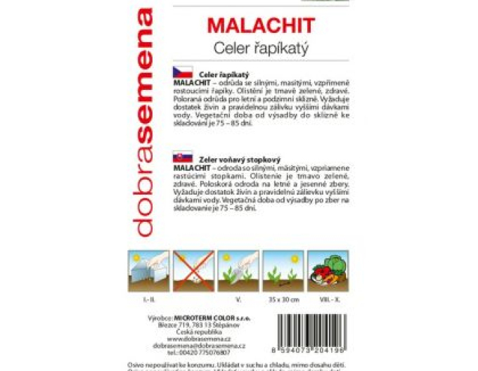 Dobrá semená Stangensellerie Malachit