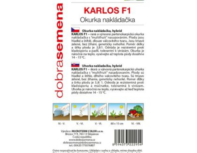 Dobrá semená Einlegegurke Karlos F1