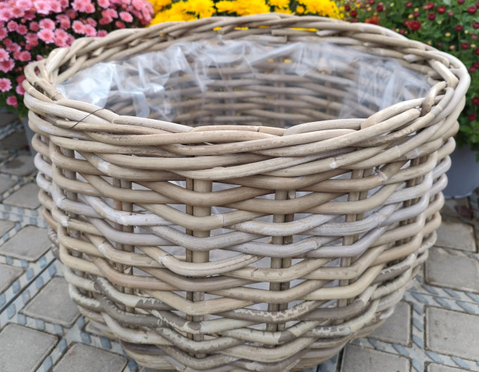 Rattan-Korb – Ø 30 cm