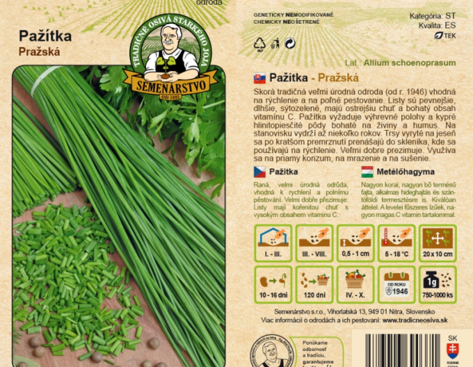 Schnittlauchsamen Gärtnerei Pražská