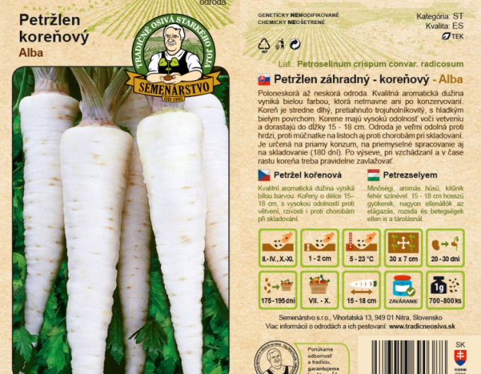 Gartenpetersilie - Wurzelpetersilie Alba