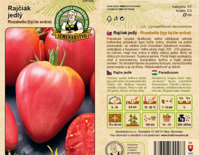 Saatguterzeugung Tomate Rozabella (Ochsenherz-Typ)