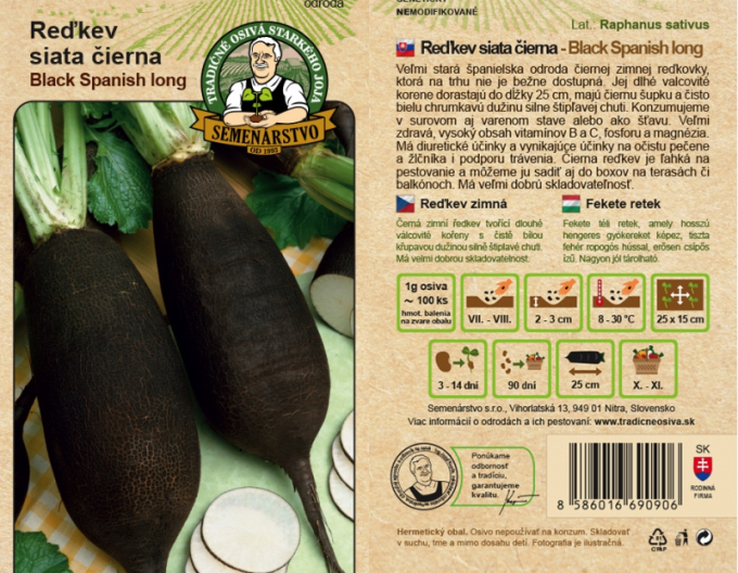 Radieschen Black Spanish Long