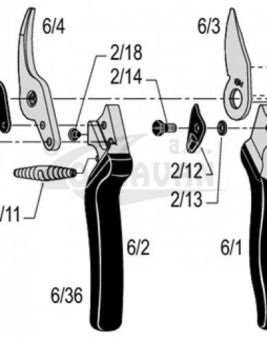 Felco 6/35 Klingenstielgriff  (Felco 6; 8; 9) 1St.