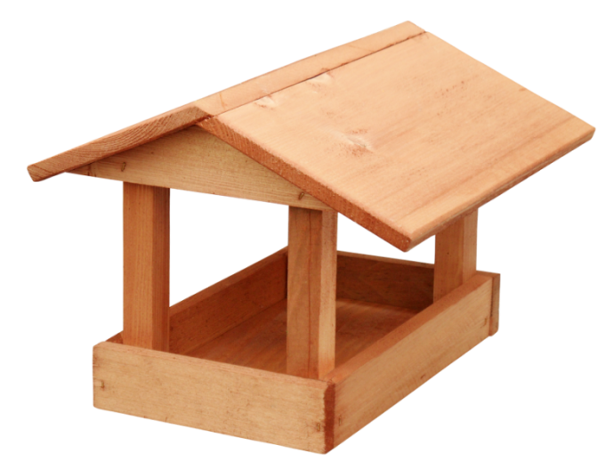 Vogelfutterhaus klein braun